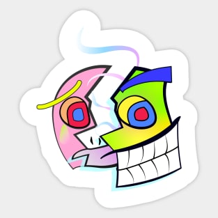 smiley face crying emoji Sticker